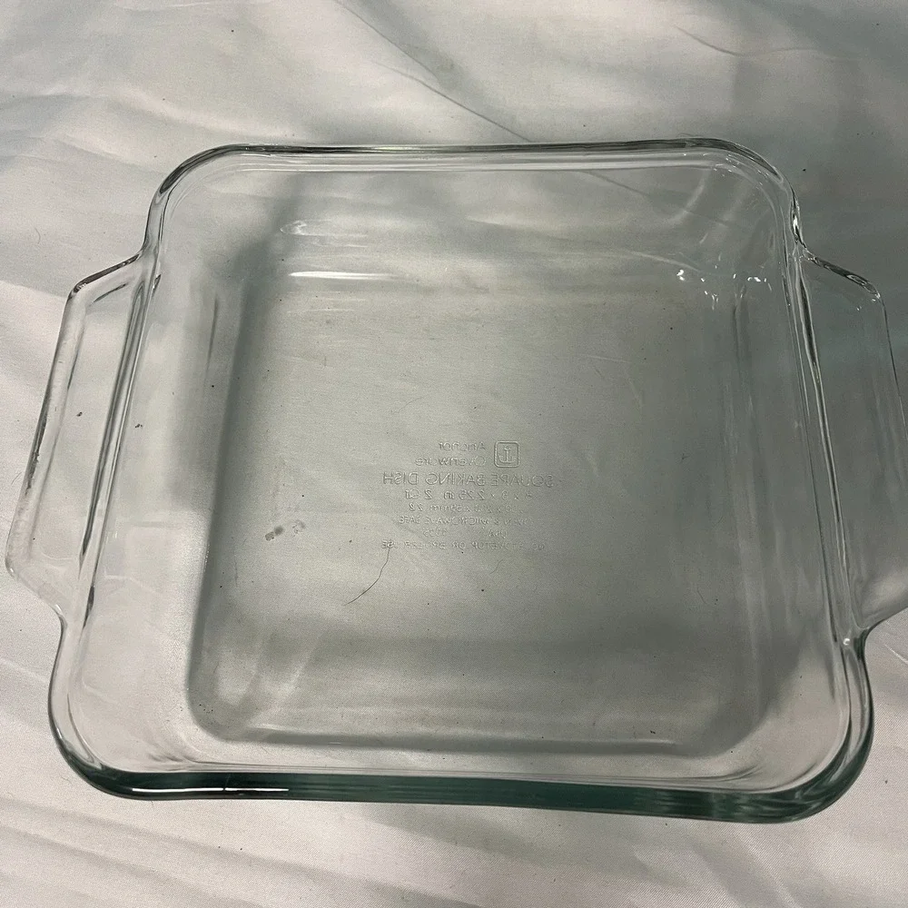 Anchor Hocking‎ Ovenware Clear Glass (2QT) 8X8X 2.25